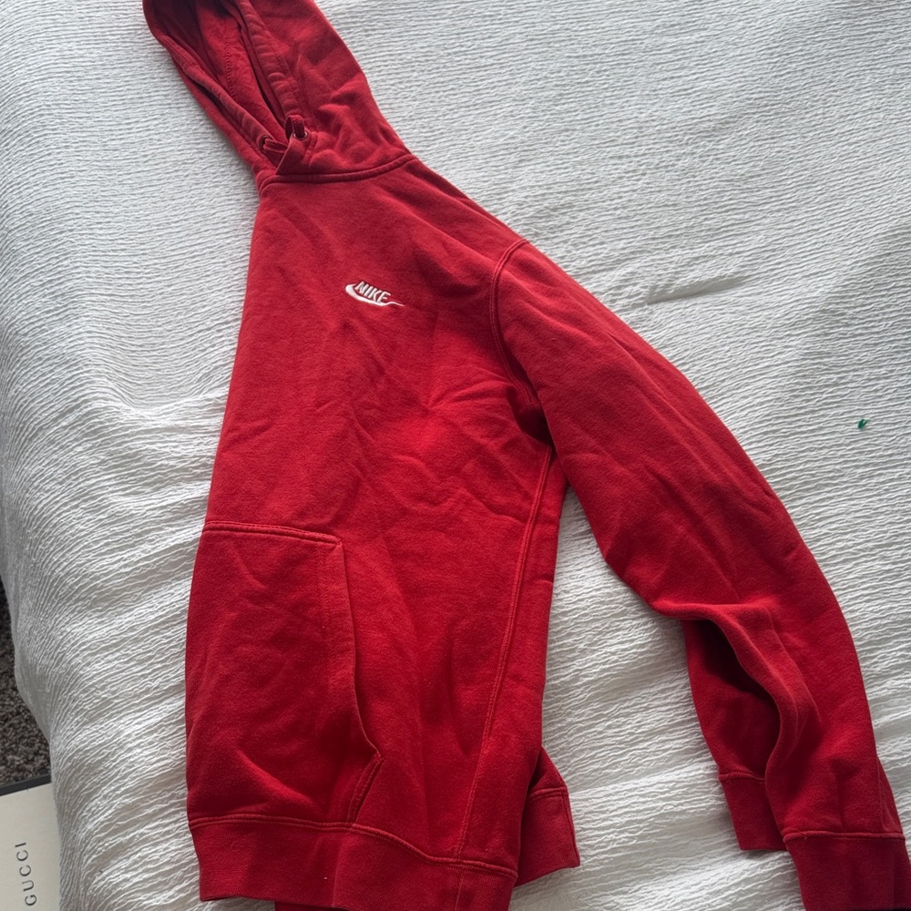 Nike Red Pullover Hoodie